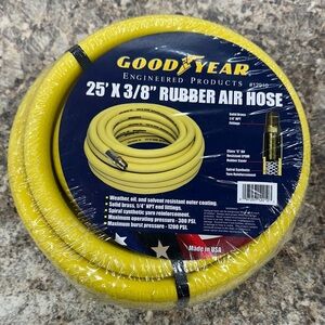 25' x 3/8" Yellow Rubber Air Hose